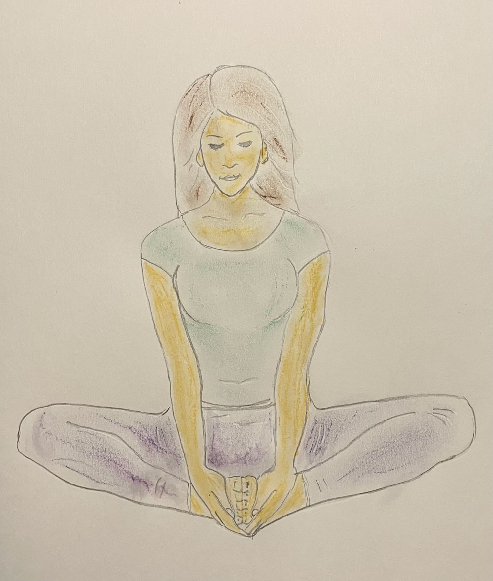 Stephanie läuft durch den Wald